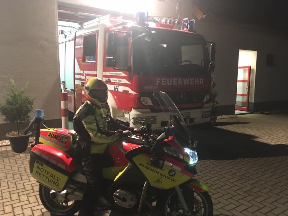 Freiwillige Feuerwehr Dölbau und die Motorradstaffel Sachsen-Anhalt